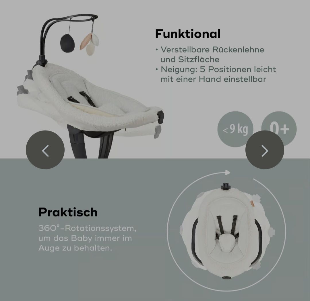 Babymoov Wippen & Schaukeln: Babymoov Swoon Evolution Curl Schaukel weiss – Gebraucht aus Niederrohrdorf von Sabrina1041 5