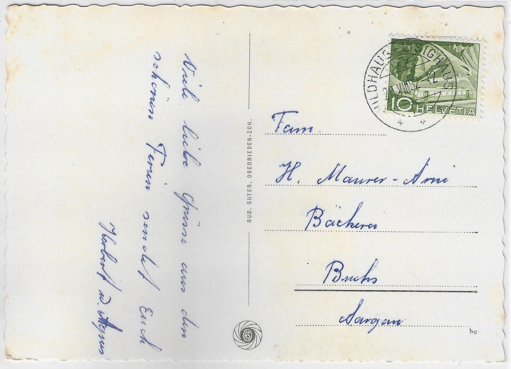 Cartoline postali: Wildhaus - Schönenboden Strandbad – Usato da Ettingen venduto da Kartenplanet 1