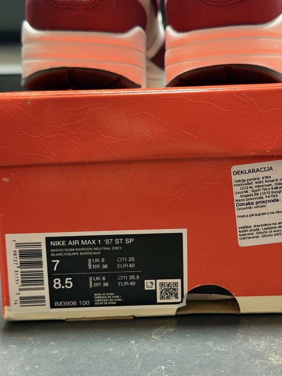 Nike Scarpe da uomo: Nike Air Max 1 '87 Stranger Things taille 40 – Nuovo e nell'imballaggio originale da Yverdon-les-Bains venduto da ioustock 5
