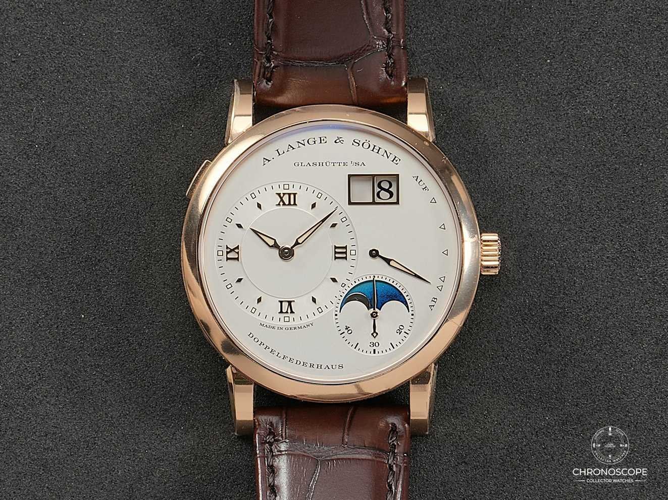 A. Lange & Söhne Orologi: A. Lange and Söhne Lange 1 Moonphase, ref.192.032 – Nuovo e nell'imballaggio originale da Luzern venduto da ChronoScope6004