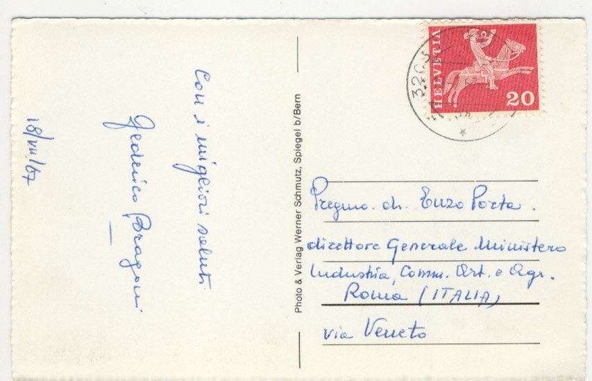 Cartoline postali: Mühleberg 13.07.1957 – Usato da Kirchberg BE venduto da Mgh 3