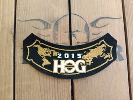 Harley Owners Group HOG 2015 Aufnäher, Top Zustand!