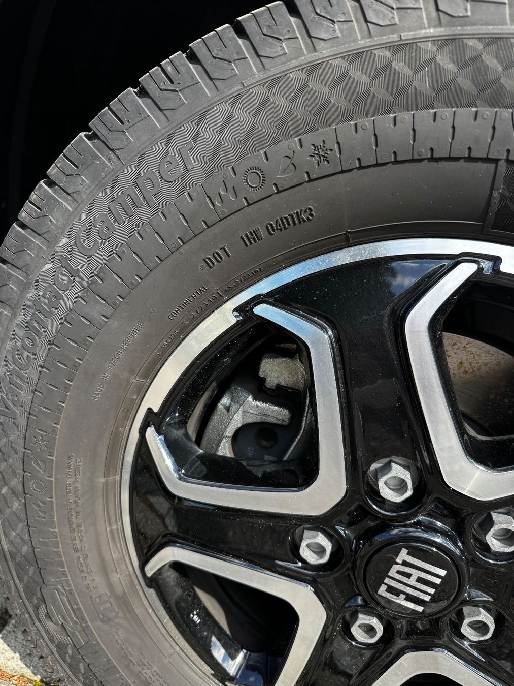 Fiat Pneus & Kompletträder: Fiat Ducato OEM Maxi Radsatz mit Continental Van Contact – Neu (gemäss Beschreibung) aus Kreuzlingen von Pro-Gear-Shop 4