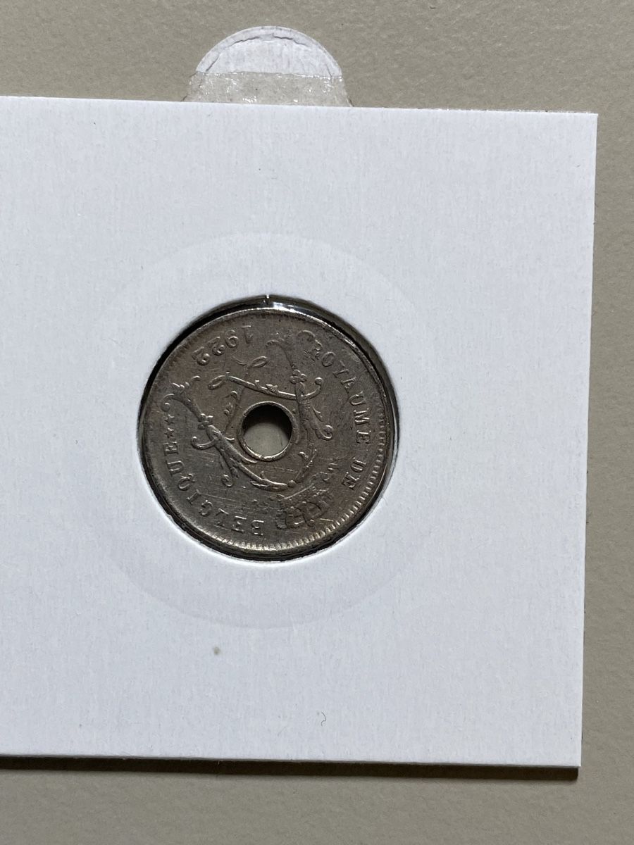 Alle Münzen: Belgique - 5 centimes - 1922 - Français  – Gebraucht aus Payerne von Mike1682 1