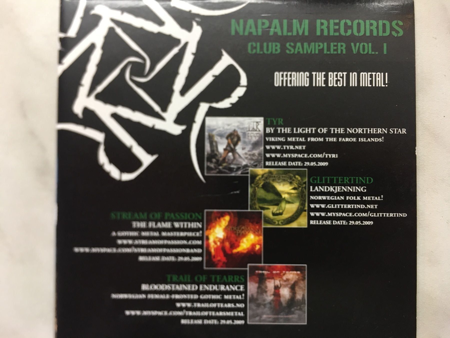 CD: Napalm records sampler Vol 1 – Usato da Aigle venduto da St_anger