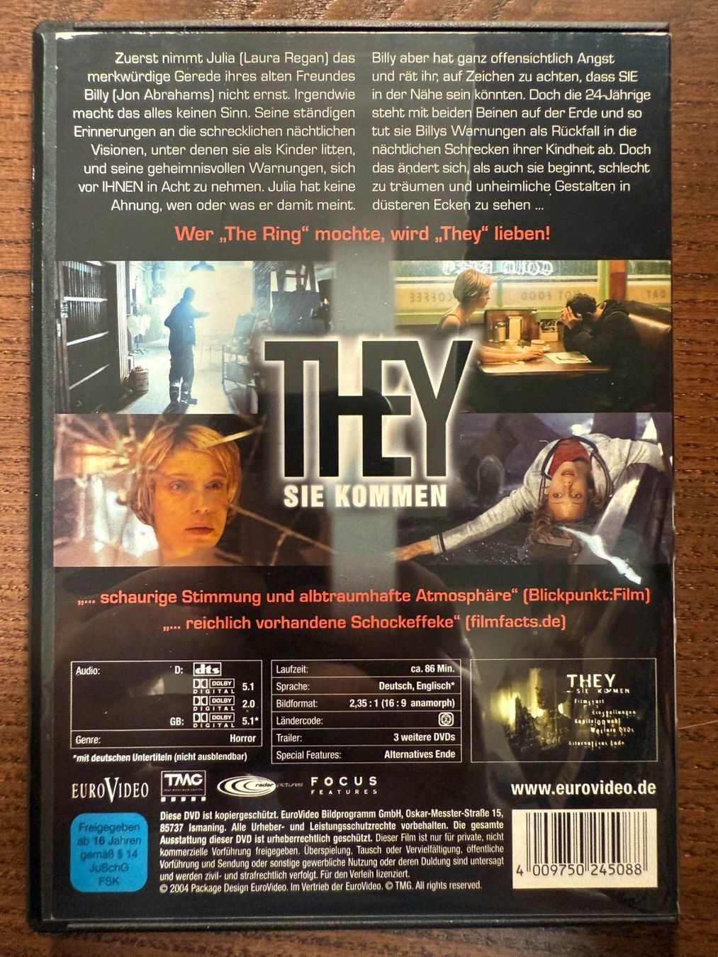 Tutti i DVDs: They - Sie kommen – Usato da Zürich venduto da FilmFreunde 1
