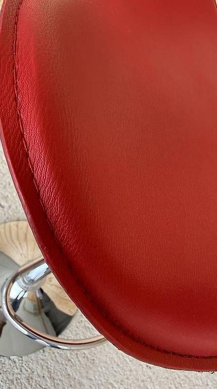 Sgabelli: Bar Höcker Stuhl Leder rot – Usato da Inwil venduto da Rknuddel 2