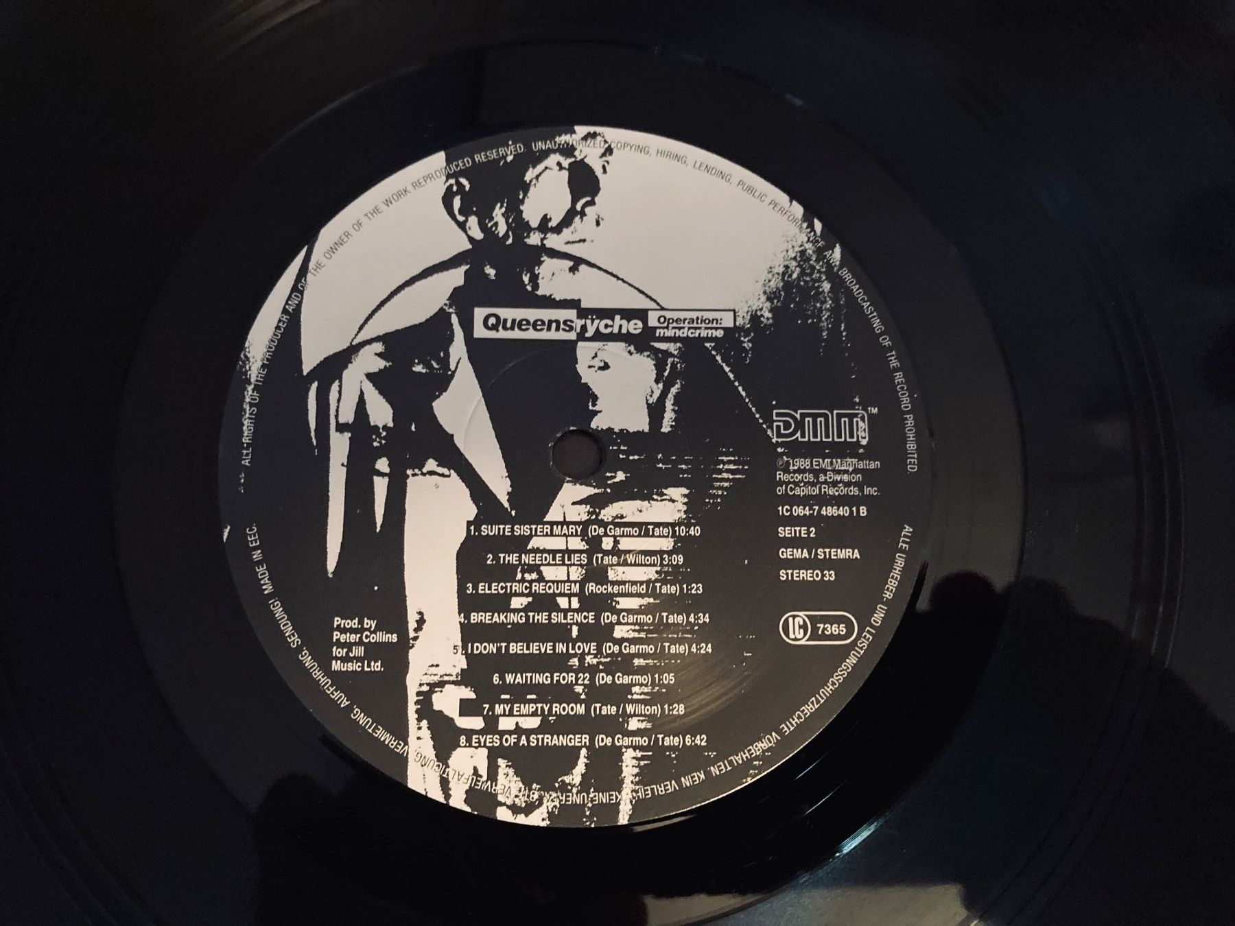 Vinyles: Queensryche - Operation Mindcrime - Original Vinyl! – D'occasion à Wagenhausen par Novafreund283 2