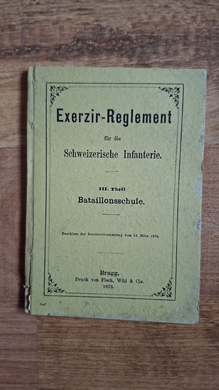 Libri: Exerzir Reglement 1876 – Usato da Greifensee venduto da rodolfo25