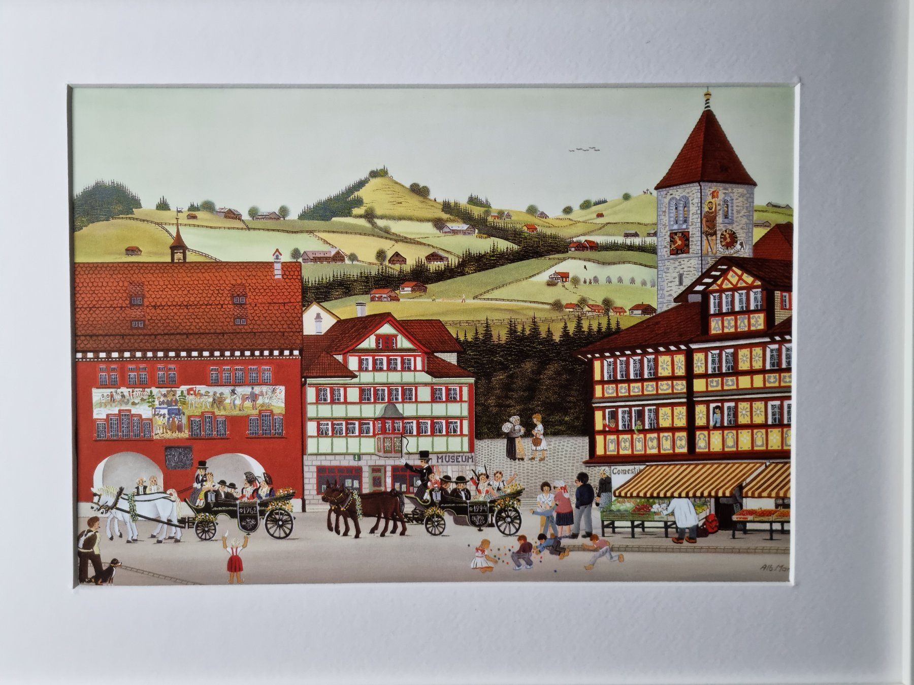 Posters & Illustrations: BARBARA BILD HINTER PASSEPARTOUT MONTIERT MIT RAHMEN – D'occasion à Gersau par grafik-kunst 1