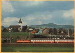 WETZIKON Bahn, Dampfzug und moderner Städteschnellzug