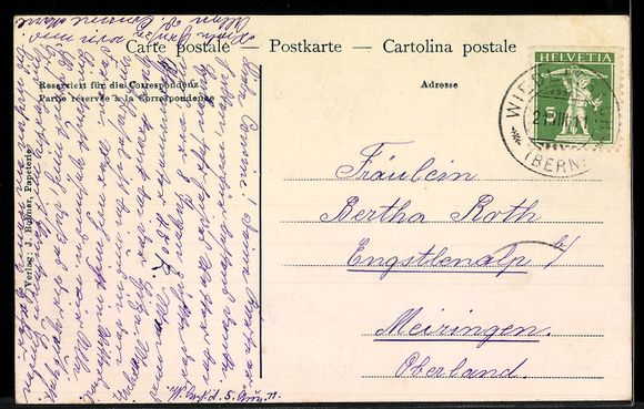 Cartoline postali: AK Bipp, Schloss Bipp, Panorama – Usato da Berlin venduto da bartko-reher 1