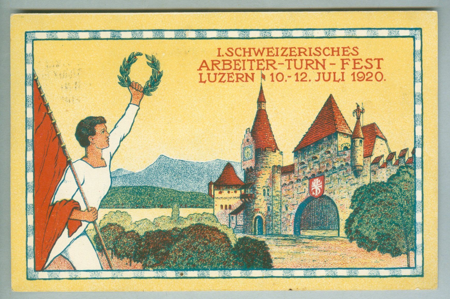 Cartoline postali: 1920 Schweiz AK Kt LU – Usato da Zürich venduto da yago-rot