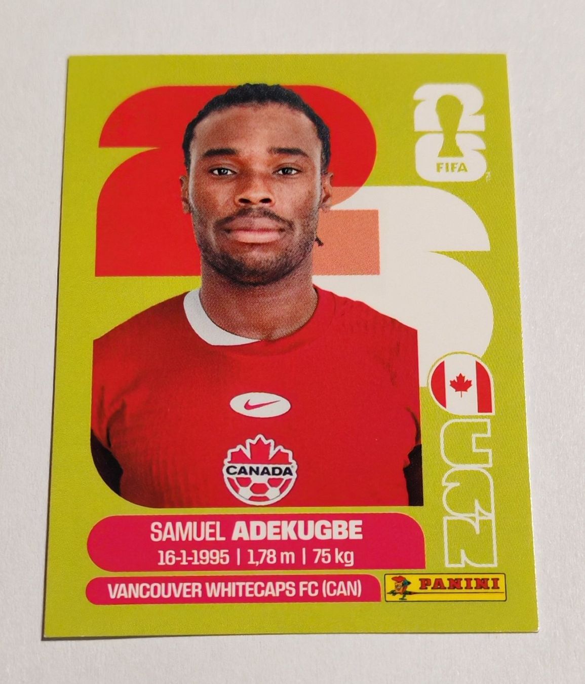 Panini Sammelbilder & Trading cards: Samuel Adekugbe - CAN 5 – Neu (gemäss Beschreibung) aus Rietheim von Squaley