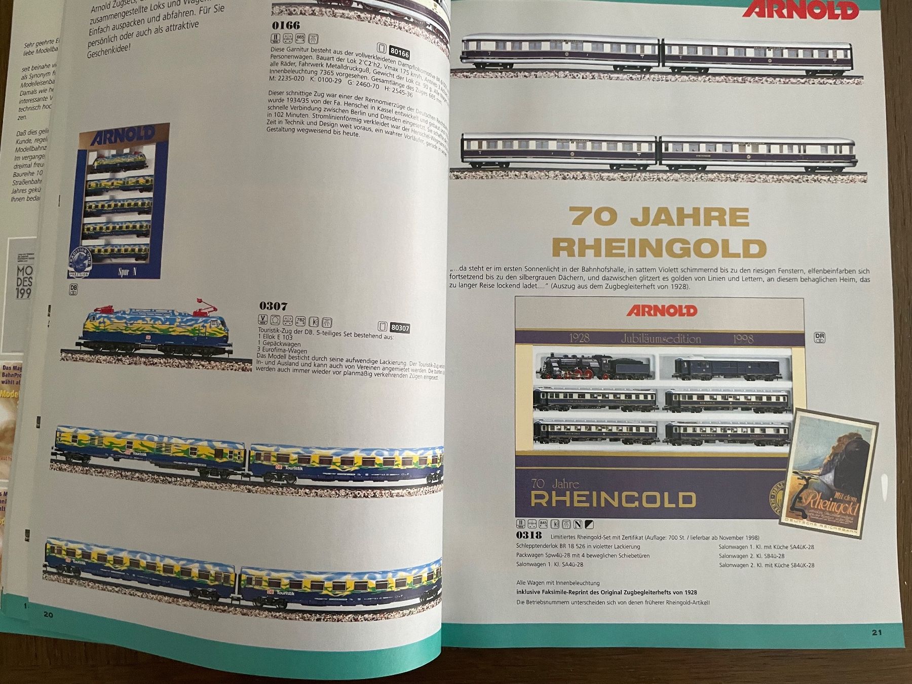 Arnold Modelleisenbahnen: ARNOLD Modelleisenbahn 1999 / 2000 – Gebraucht aus Rorschach von Karotten 2