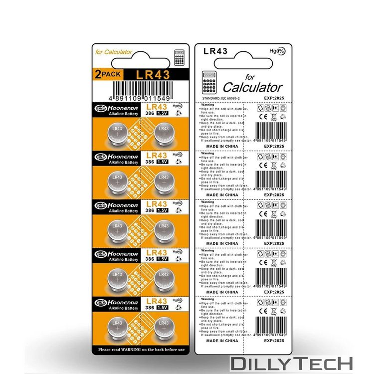 Caricatori & Batterie: AG12/LR43/386/SR1142SW Koonenda Alkaline K.Batterien-10 Stk – Nuovo e nell'imballaggio originale da Erlenbach ZH venduto da dillytech.ch 3