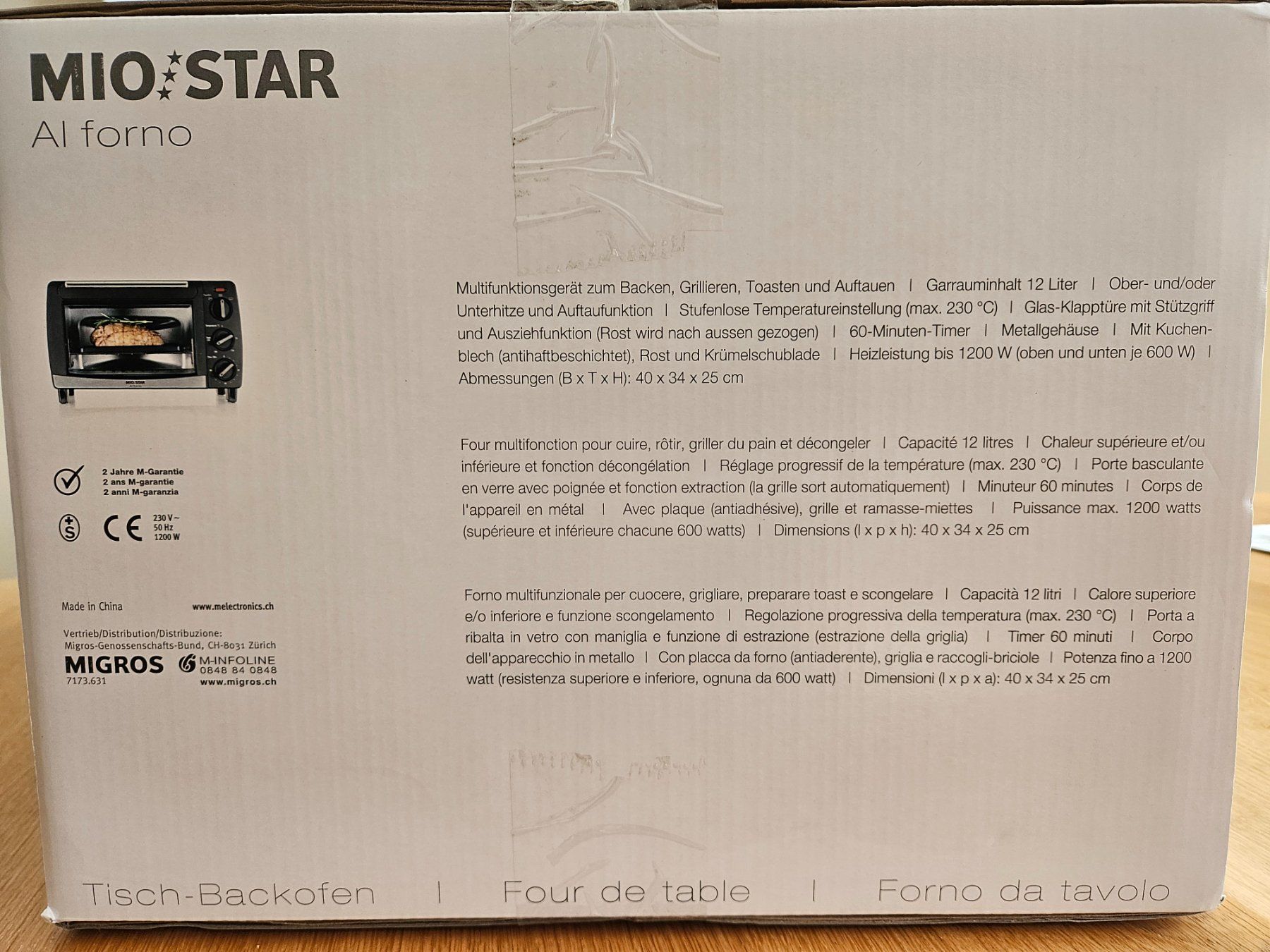 Mio Star Backöfen: Klein-Backofen – Neu und originalverpackt aus Erlinsbach von inf_ml8q 2
