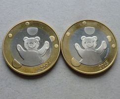 2 Medaillen Baby-Münzsatz 2004 und 2005