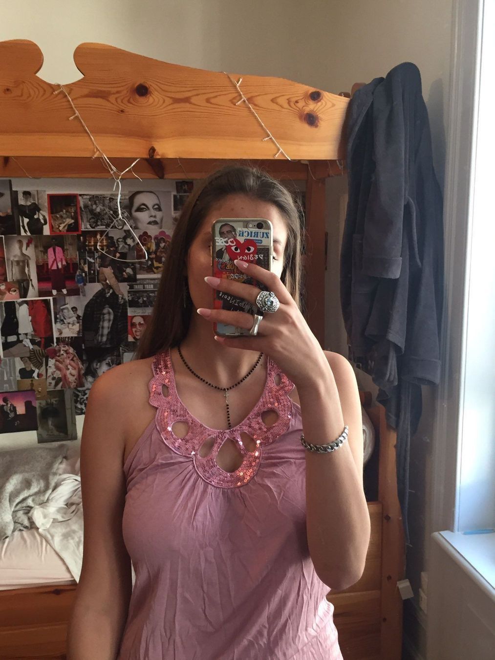 Top: Petit top rose paillettes. Envoi poste +2 chf – Usato da Küssnacht am Rigi venduto da FFKA 3