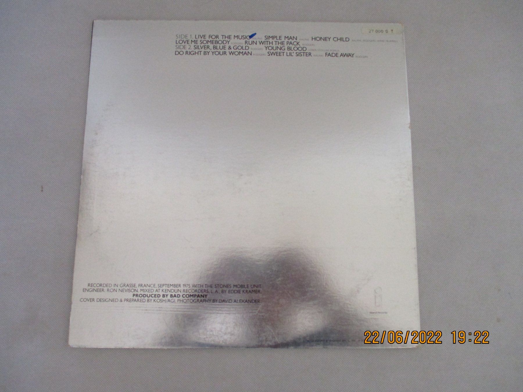 Schallplatten: Bad Company  – Run With The Pack – Gebraucht aus Liestal von Disc-Point 2
