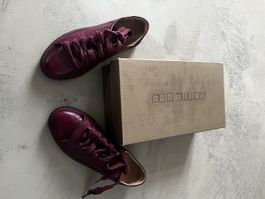 Sneakers Pomme D'Or bordeaux pelle nuovo con scatola
