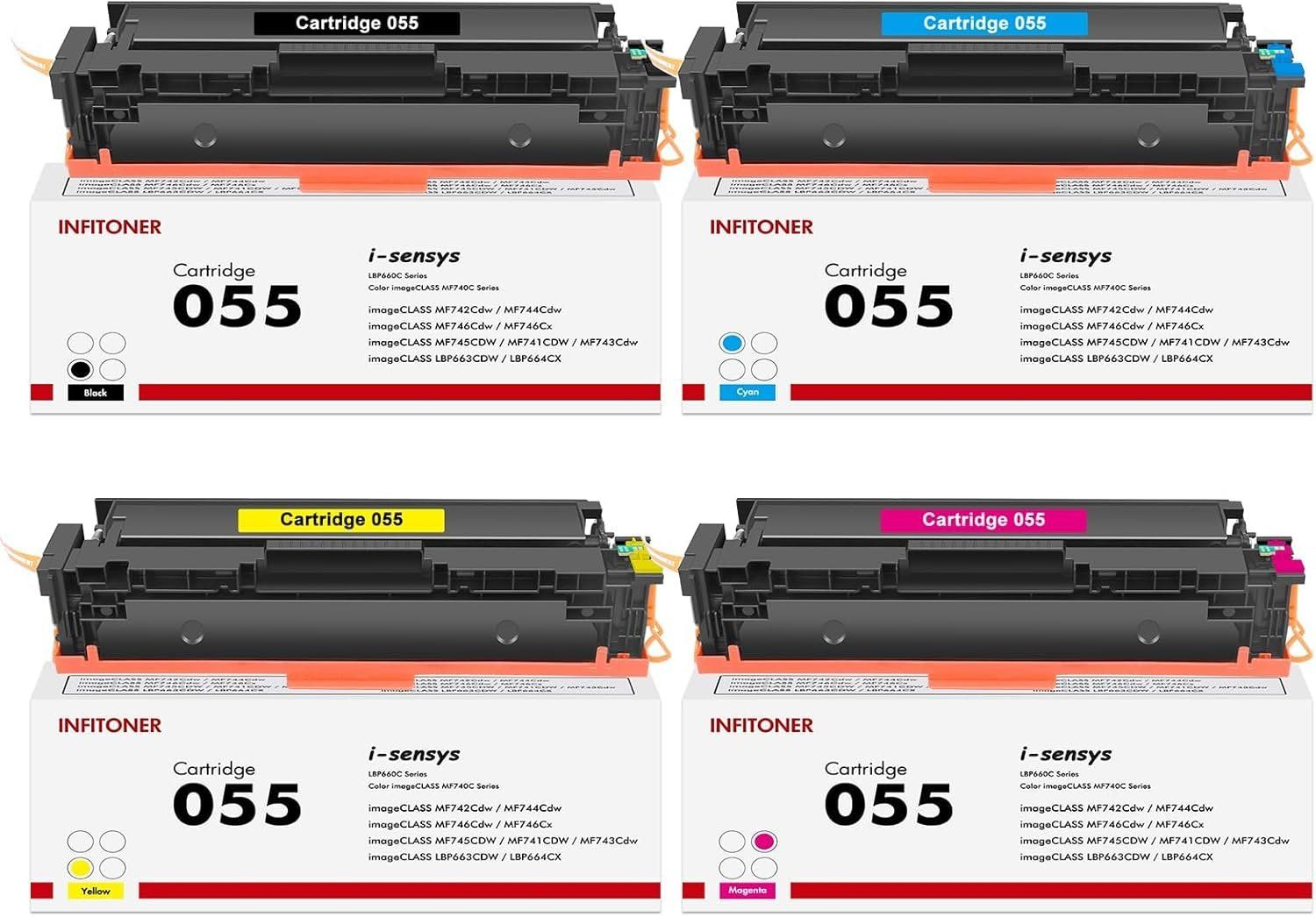 Canon Druckerpatronen & Toner: Canon 055 Toner Set 4 Farben kompatibel – Neu und originalverpackt aus Suhr von SchnapperCH 7