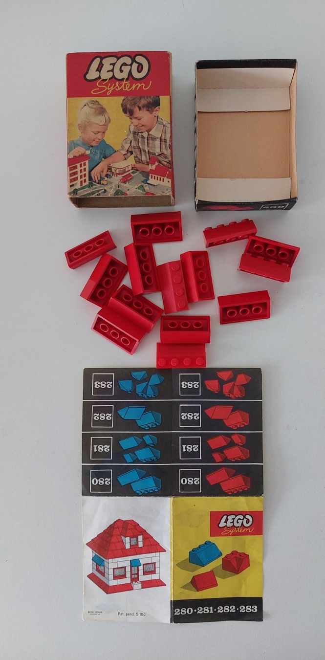 Lego Kit di costruzioni: LEGO System 280 rote Dachsteine Vintage – Usato da Schenkon venduto da TG10