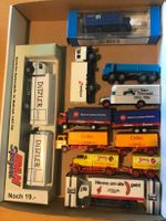 Sammlung 9x LKW + Anh. u.a. Swissair, Sinalco, Coca-Cola