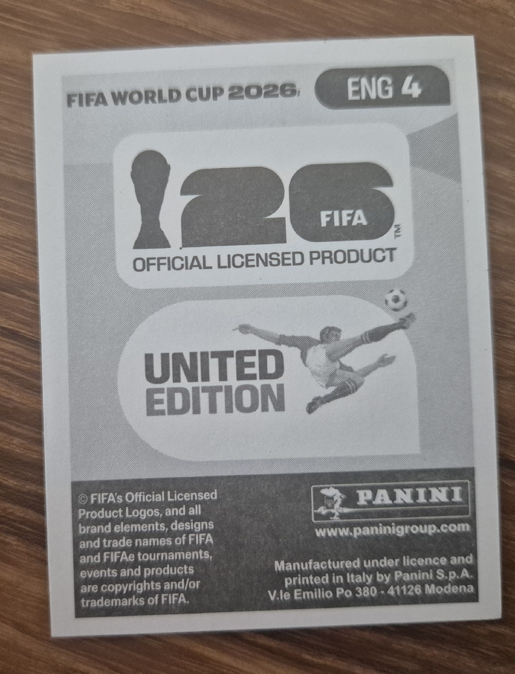 Panini Carte collezionabili: Panini WM 2016 ENG 4 – Nuovo (secondo la descrizione) da Sarmenstorf venduto da jil_s7x8 1