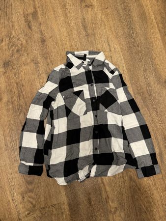 H&M Hemd Gr. 38 – Schwarz/Weiss/Grau kariert