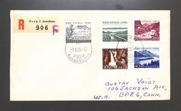 1954 FDC Pro Patria Ersttagsbrief "DEUTSCH" Einschreiben