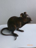 Sehr grosse Maus aus Bronze.  Schwer und eher selten.