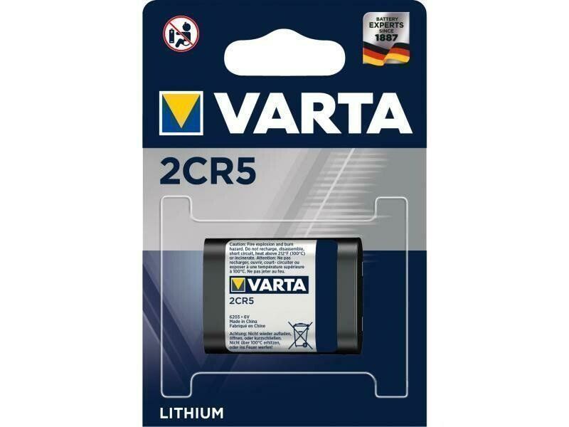 Varta Caricatori & Batterie: VARTA Professional Lithium 2CR5 1600mAh – Nuovo e nell'imballaggio originale da Halden venduto da TopFoto