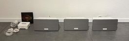 3× Sonos Play:3 Lautsprecher, weiss, gebraucht