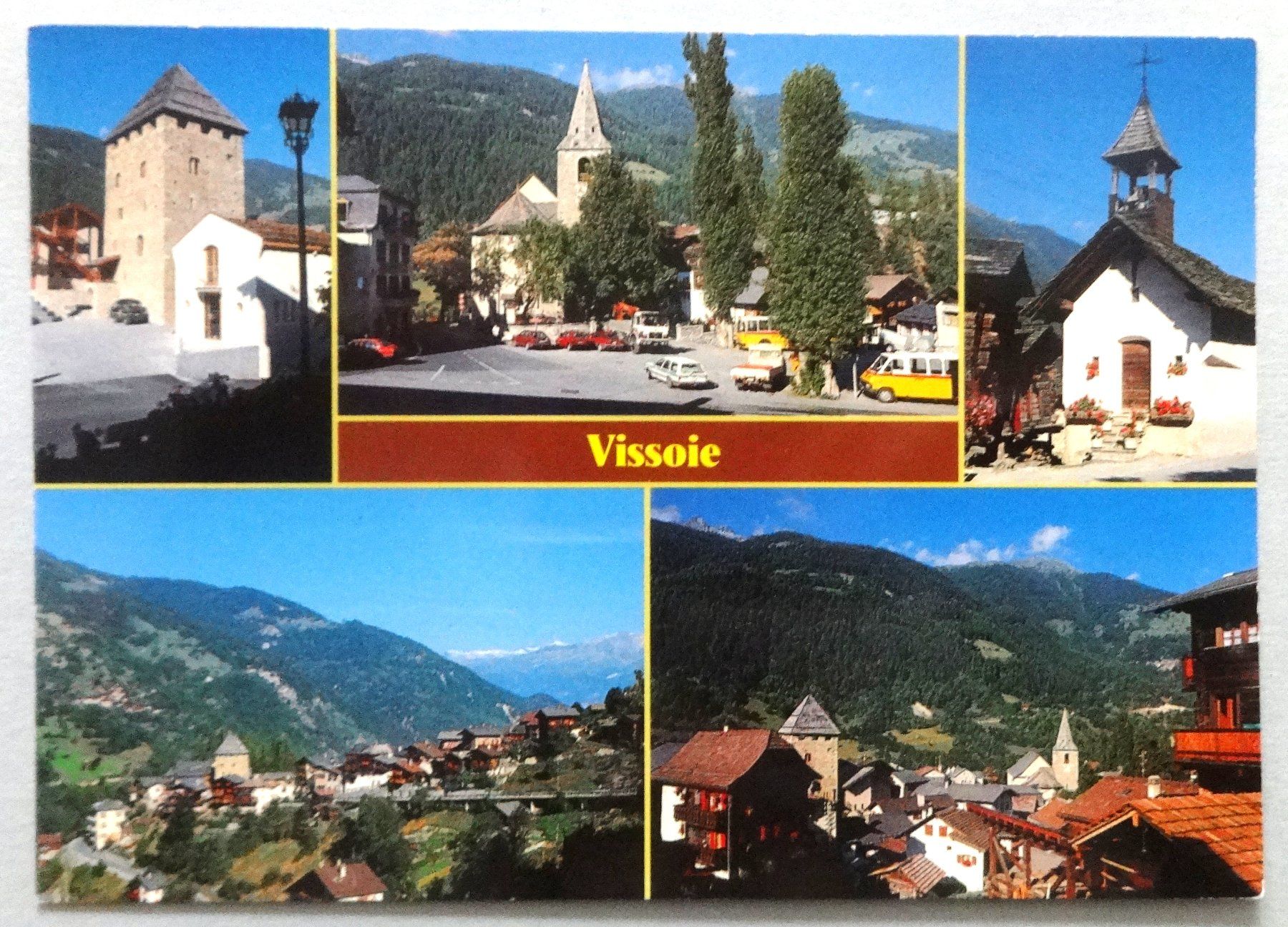 Ansichtskarten: Vissoie 1204 m, Val d' Anniviers – Gebraucht aus Fétigny von Billy2miny