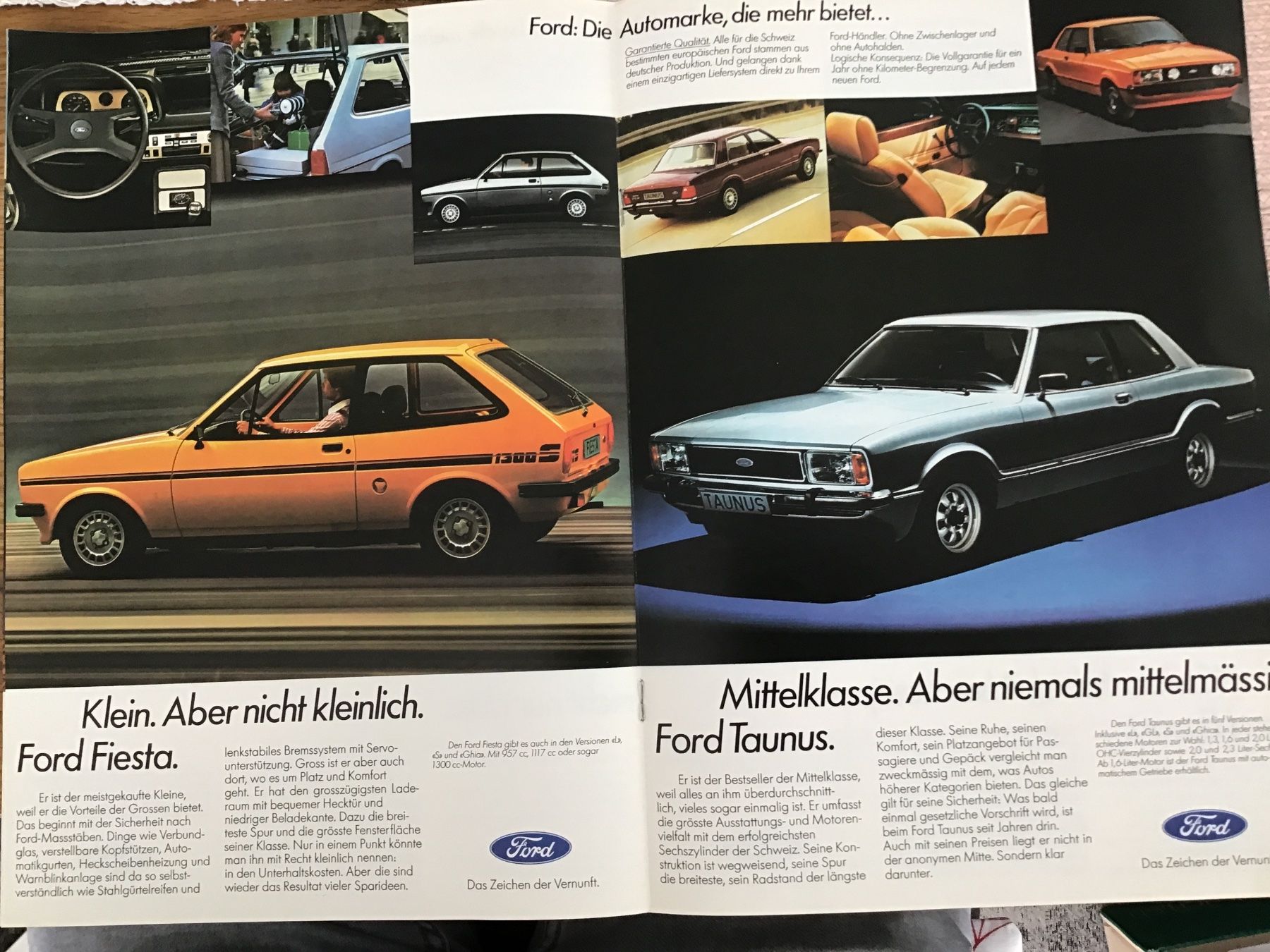 Ford Dokumente: Ford-Programm Verkaufsprospekt 8 Seiten – Gebraucht aus Scherzingen von Starseller62 2