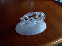 Schöne Pferde Figur aus Glas