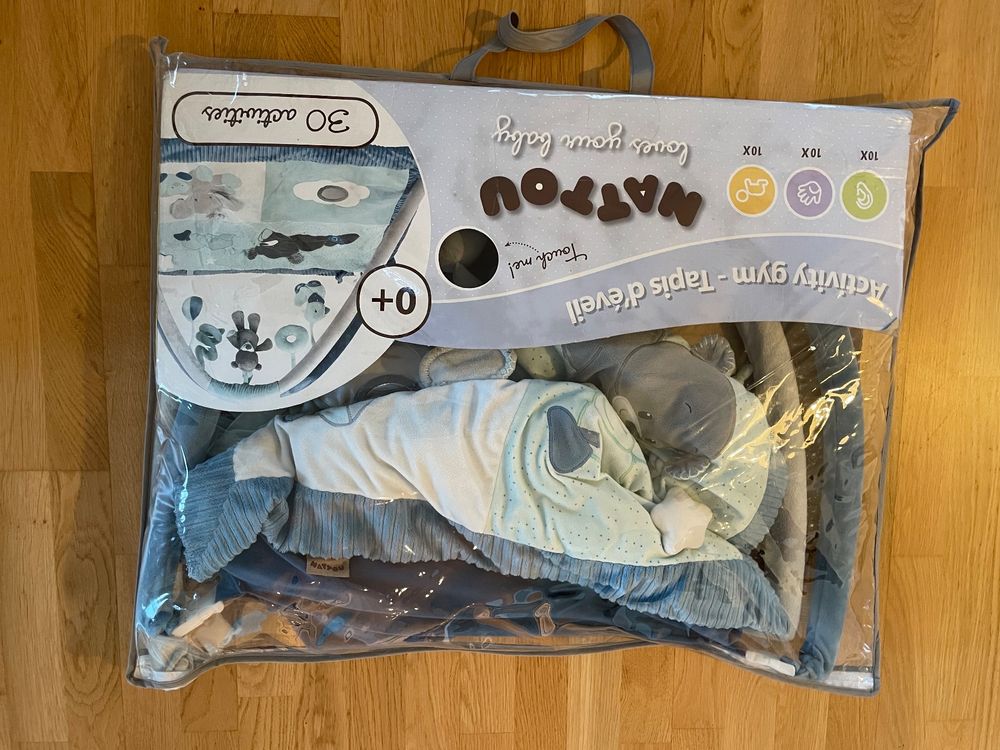 BSD 3in1 Erlebnisdecke Für Babys – Mit Spielbogen, Spielzeug & Krabbelmatte (Activity Gym)