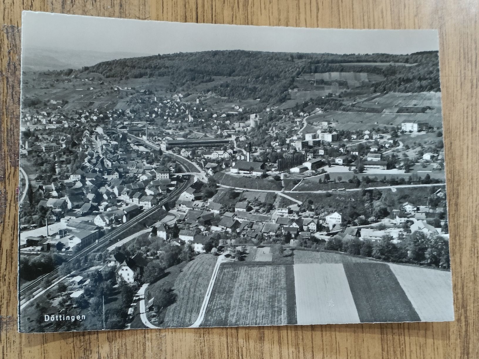 Ansichtskarten: Photo Karte Luftaufnahme / Döttingen AG Ausgabe ca. 1950 – Gebraucht aus Brugg AG von Ente015