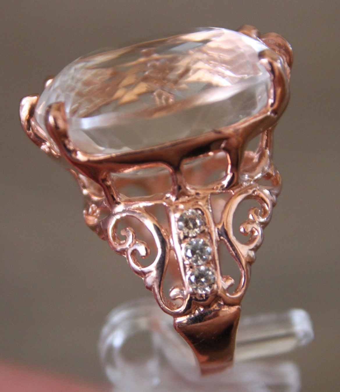 Anelli: NEU: Bergkristall  Ring  Schmuck Grösse 56 – Nuovo (secondo la descrizione) da Matten b. Interl venduto da EdelsteineInterlaken 3