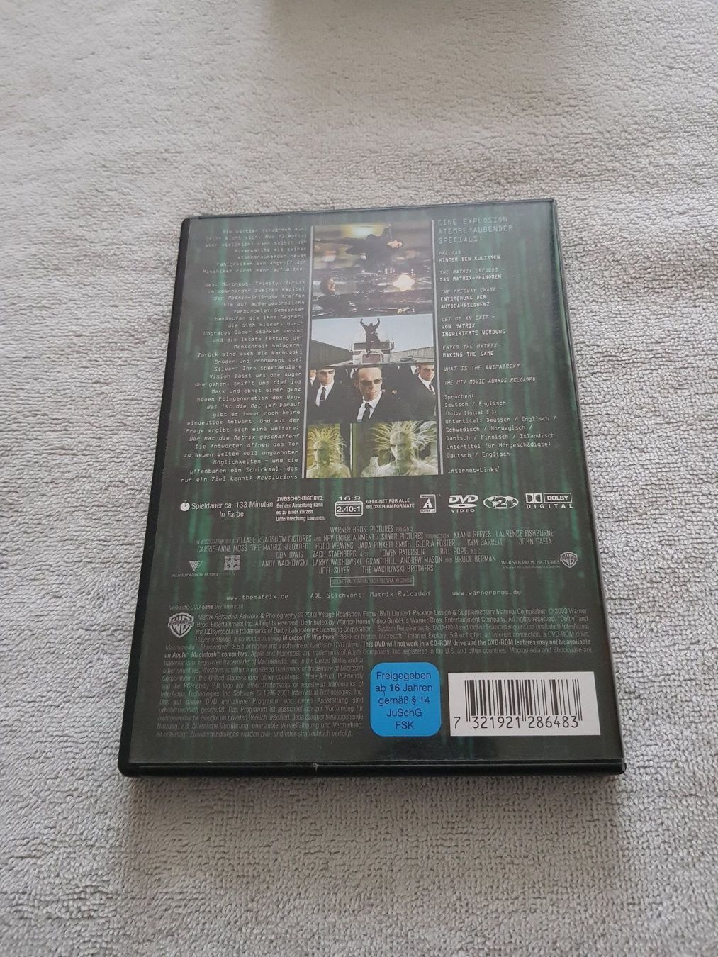 Tous les DVDs: Matrix Reloaded (DVD) – D'occasion à Liestal par tonic 3