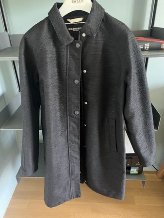 Ilse Jacobsen Hornbæk Regenmantel Raincoat Schwarz Gr. 36 