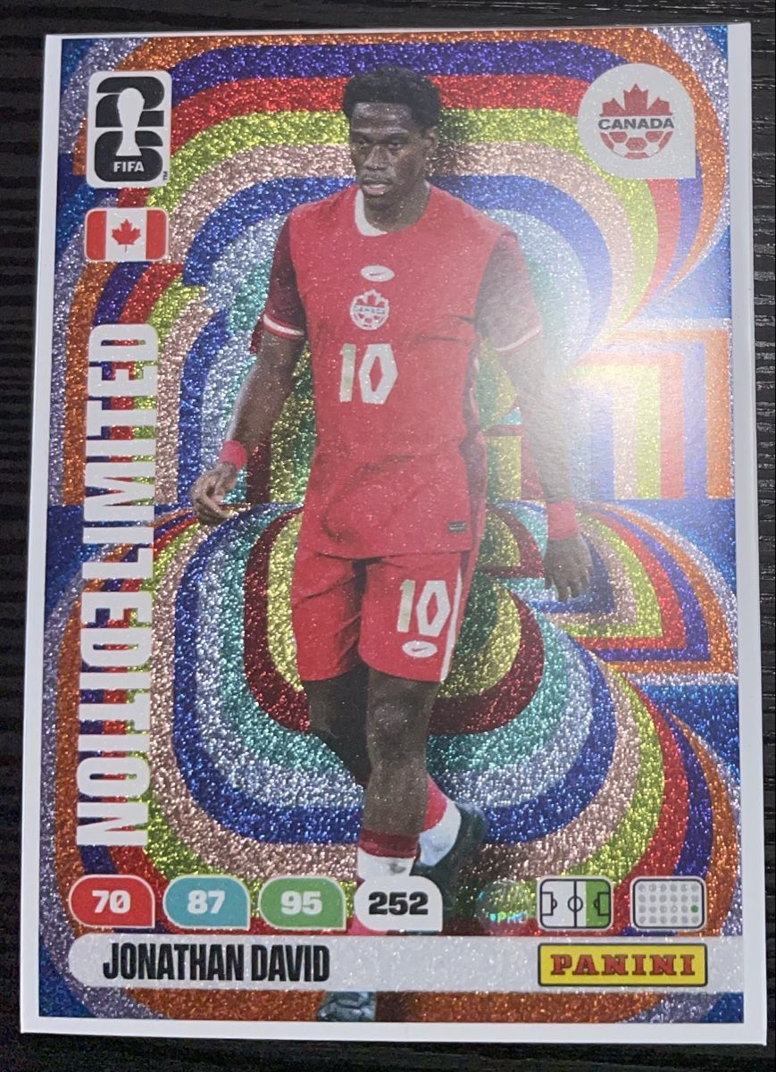 Panini Cartes à collectionner: FIFA WORLD CUP 2026 - Jonathan David LIMITED EDITION – Neuf (Voir description) à Lyss par t.cardmarket