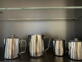Milchkännchen Edelstahl 4er Set,  guter gebrauchter Zustand