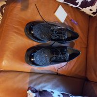 Lackschuh mit Glitzer, Grösse 40