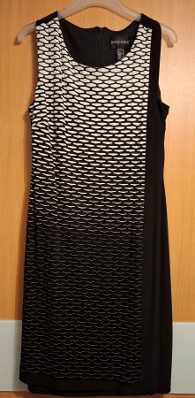 Elegantes Kleid schwarz/weiss