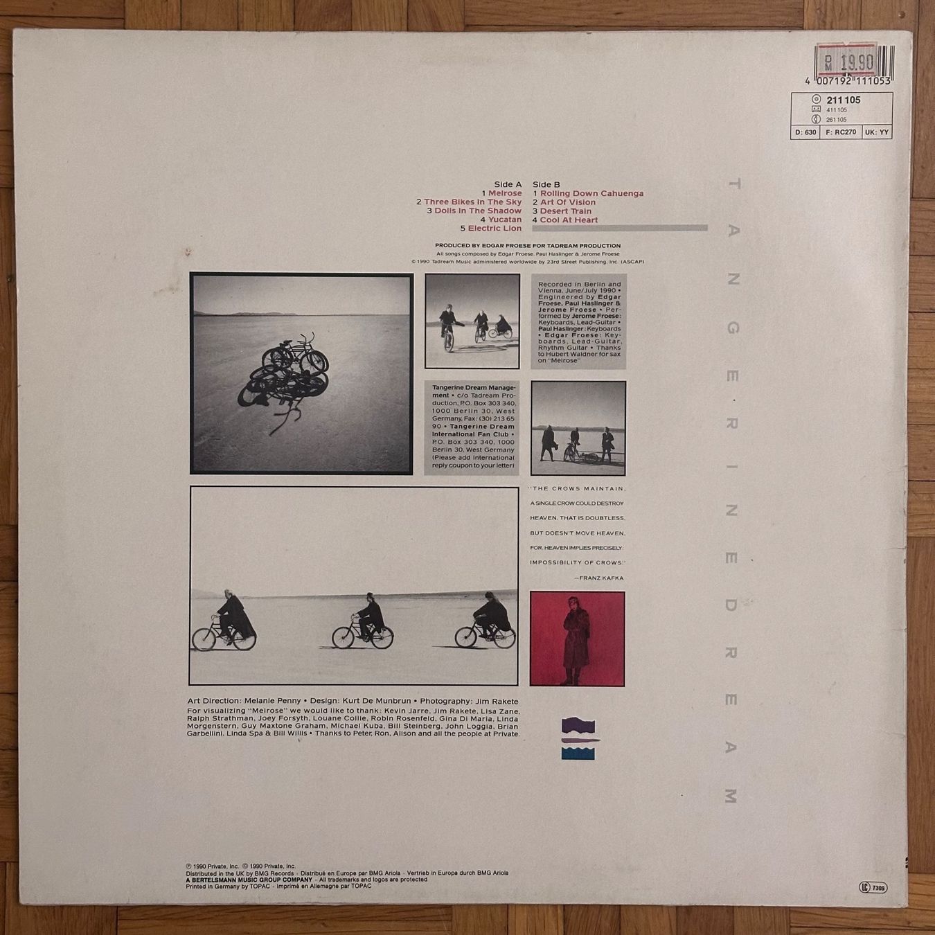 Dischi in vinile: LP - Tangerine Dream - Melrose – Usato da Breganzona venduto da Onairda75 1