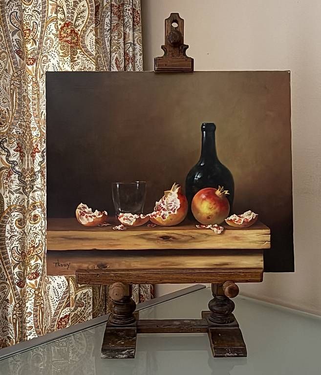 Dipinti: Tableau "Les Grenades" de Marc Thouy – Usato da Genève venduto da Ninah71