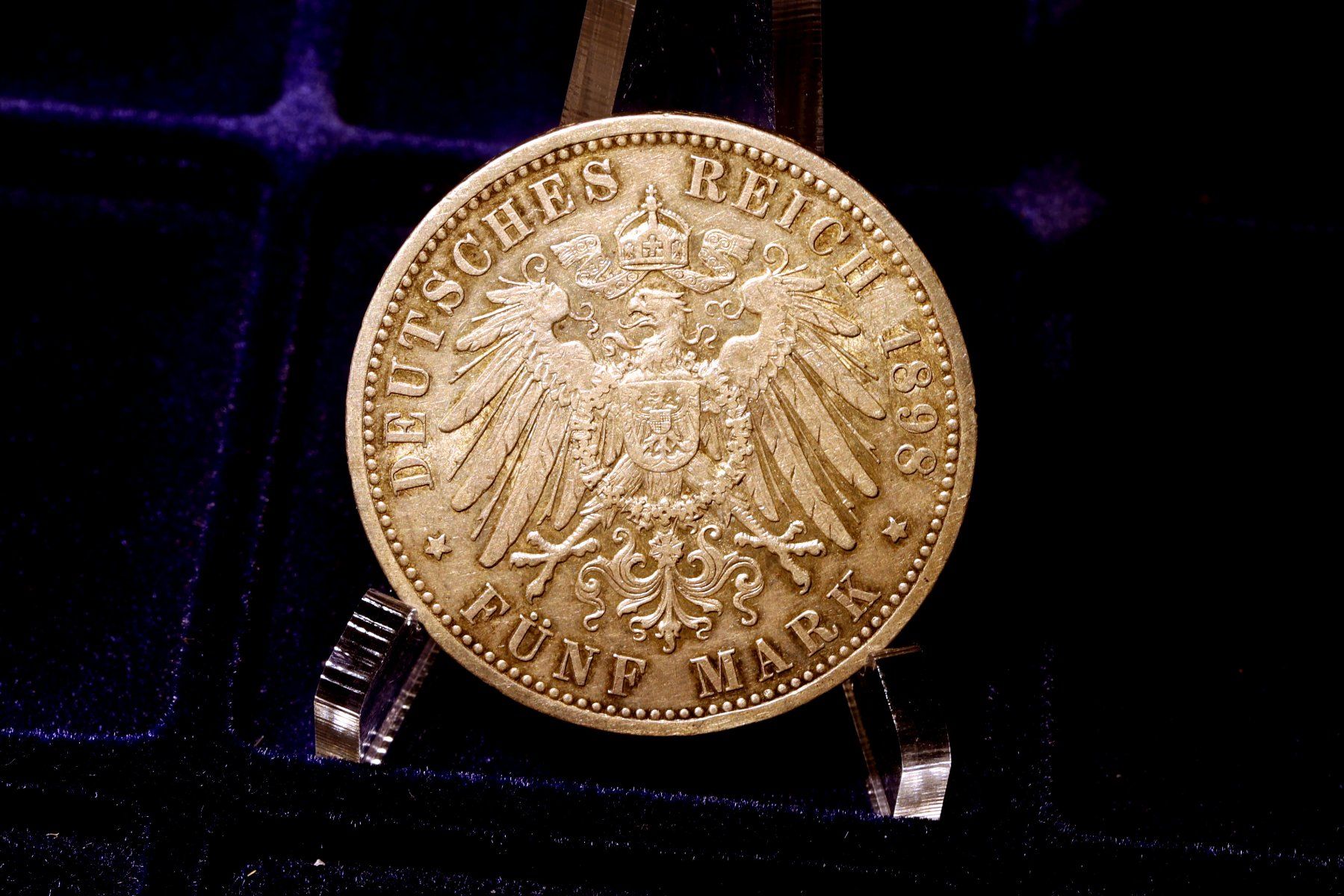 Tutti le monete: 5 Mark Silbermünze Preussen 1898 – Usato da Wetzikon ZH venduto da Scipio80 1