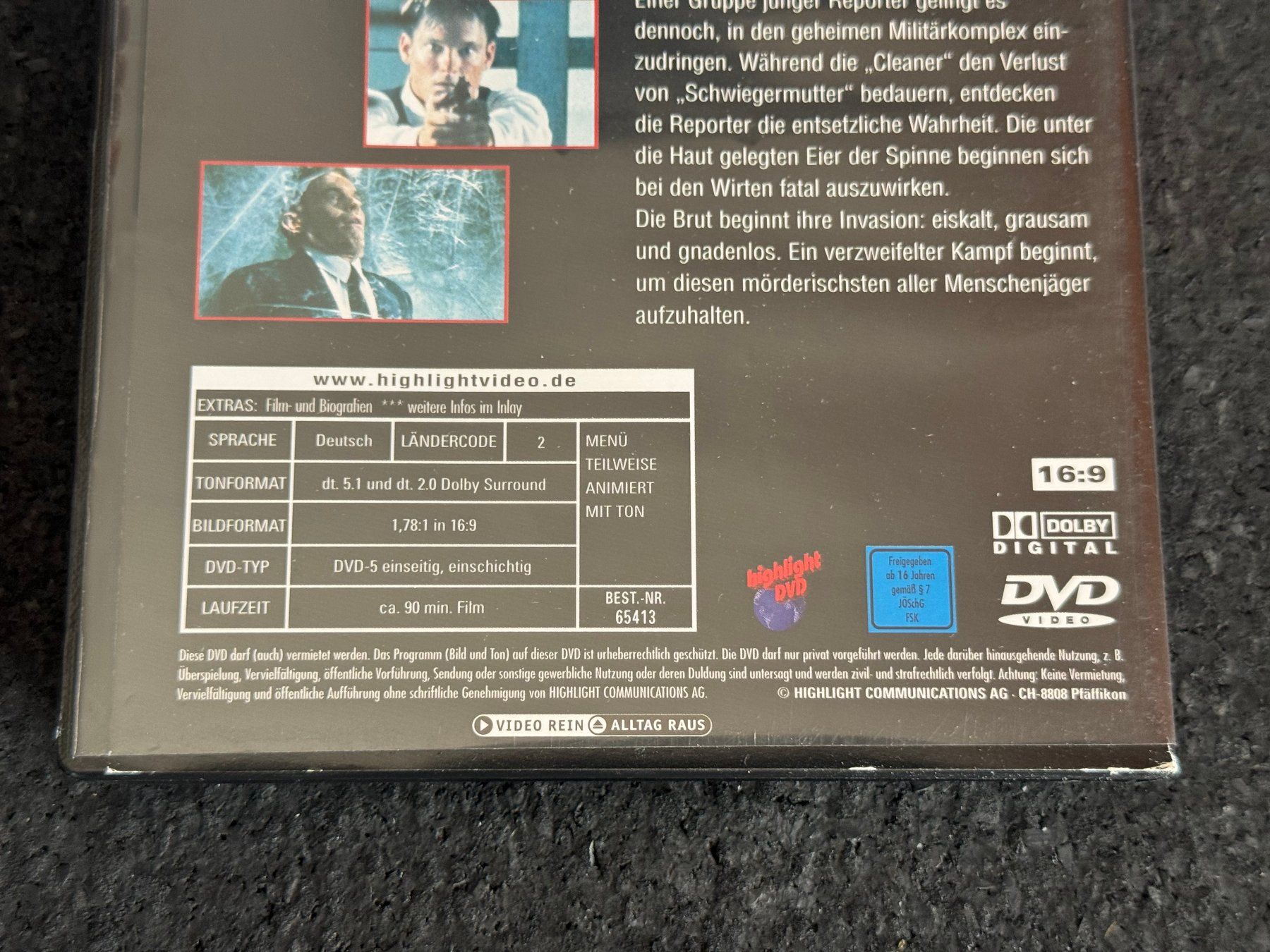 Tous les DVDs: SPIDERS DVD DE – D'occasion à Fribourg par tschjoly 3